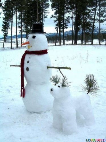 Конкурс снеговиков в Лесосибирске