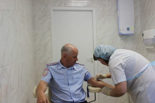 Общественники и полицейские Лесосибирска приняли участие в акции «Кровь во имя спасения»