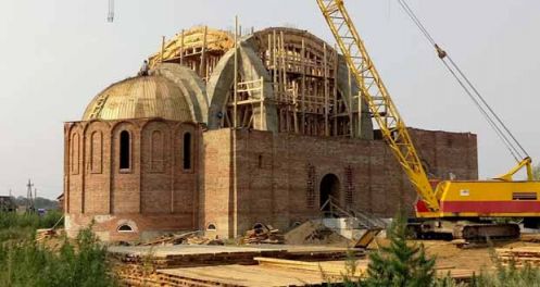 Строительство Свято-Троицкого храма в Казачинском благословил Святейший Патриарх